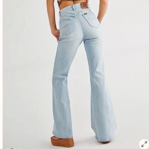 70s style Lee high rise bell bottom flares from Free People